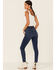 Image #4 - Levi's Women's 721 Carbon Waters Dark Wash High Rise Skinny Jeans , Blue, hi-res