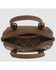 Image #3 - Wrangler Women's Genuine Cowhide Tooled Barrel Crossbody Bag, Brown, hi-res
