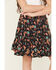 Image #2 - Panhandle Girls' Western Printed Skirt, Black, hi-res