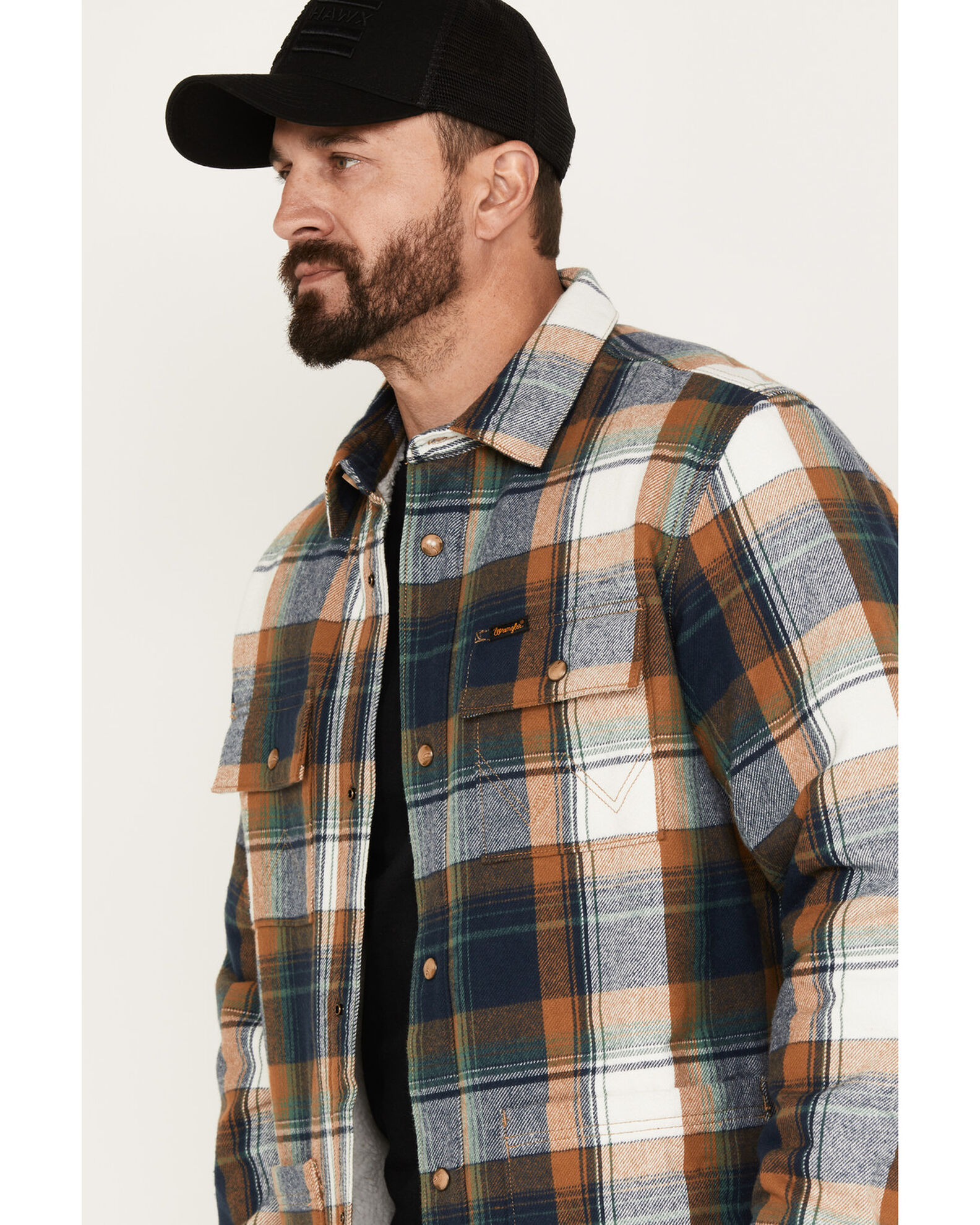 Sherpa lined flannel for men top