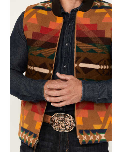 Image #3 - Pendleton Men's Colton Multicolored Print Vest, Brown, hi-res