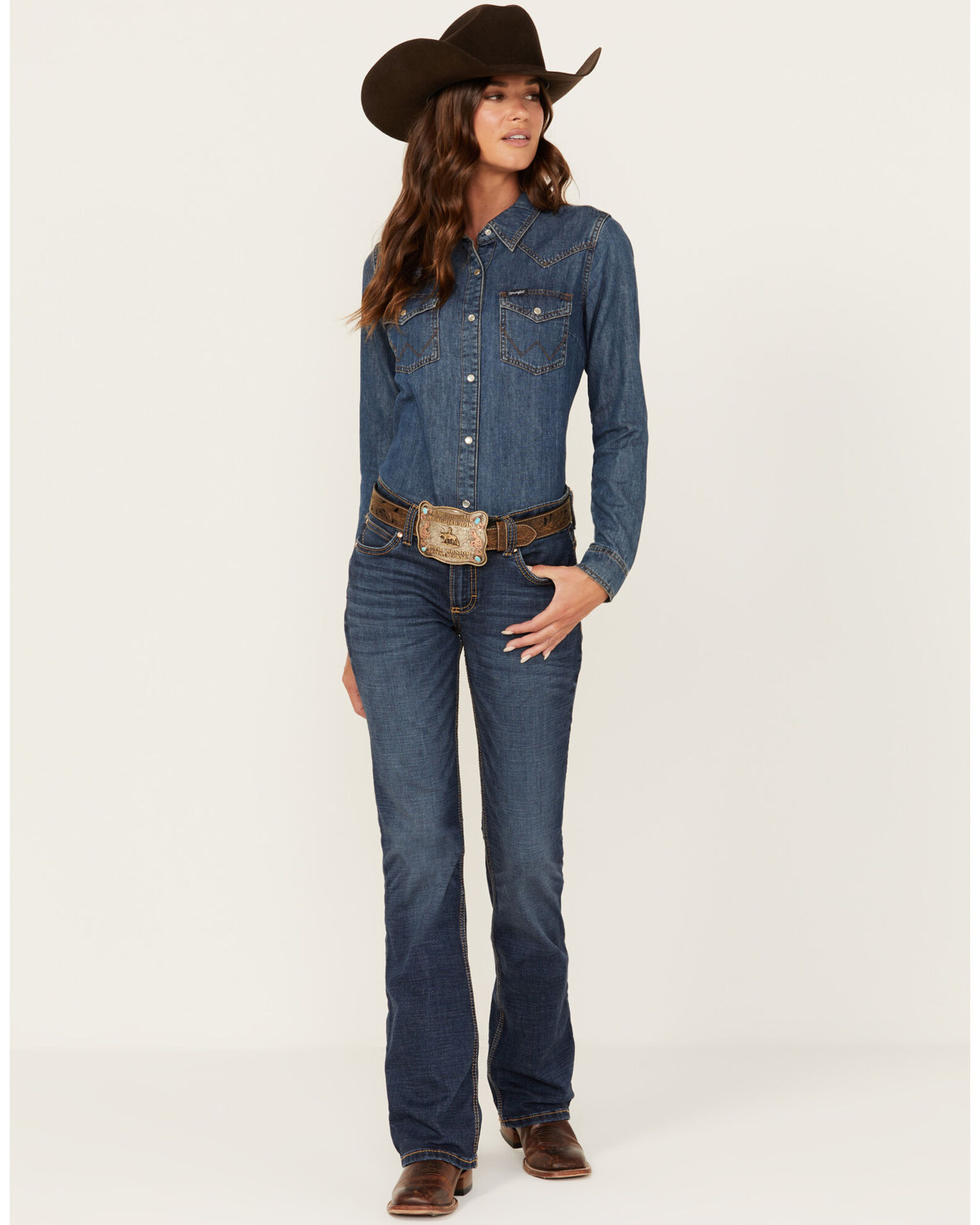 Womens wrangler hotsell mae jeans