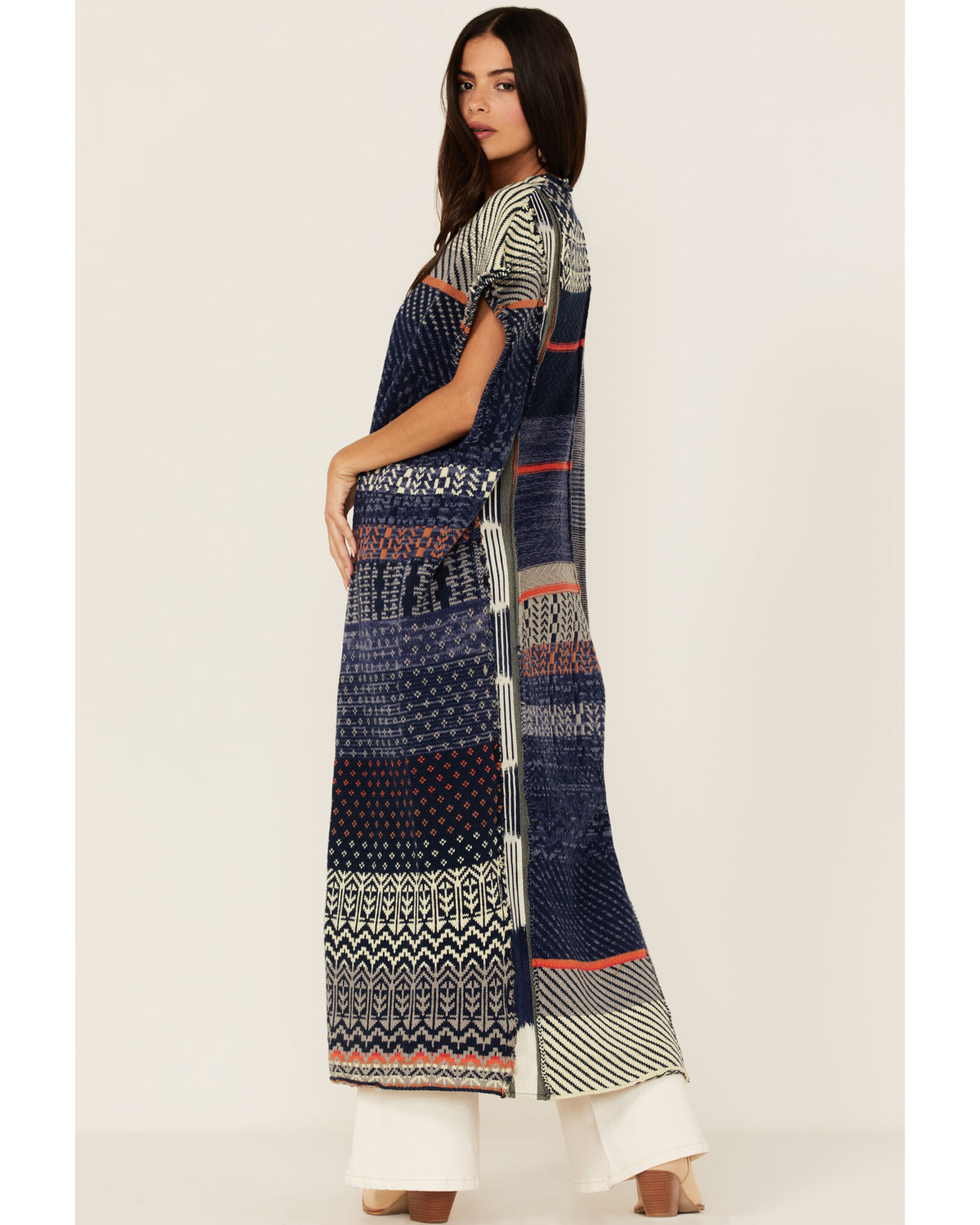 Image #4 - Free People Women's Blue Skies Maxi Vest, Blue, hi-res