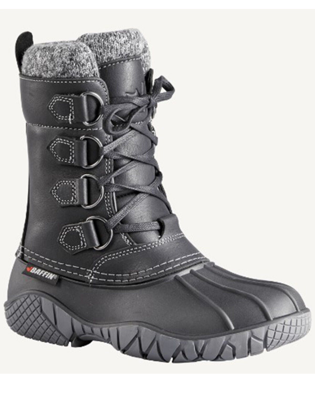 Baffin Women's Yellowknife Cuff Boots - Round Toe, Black, hi-res