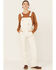 Image #1 - Carhartt Women's Rugged Flex® Loose Fit Canvas Bib Overalls, Natural, hi-res