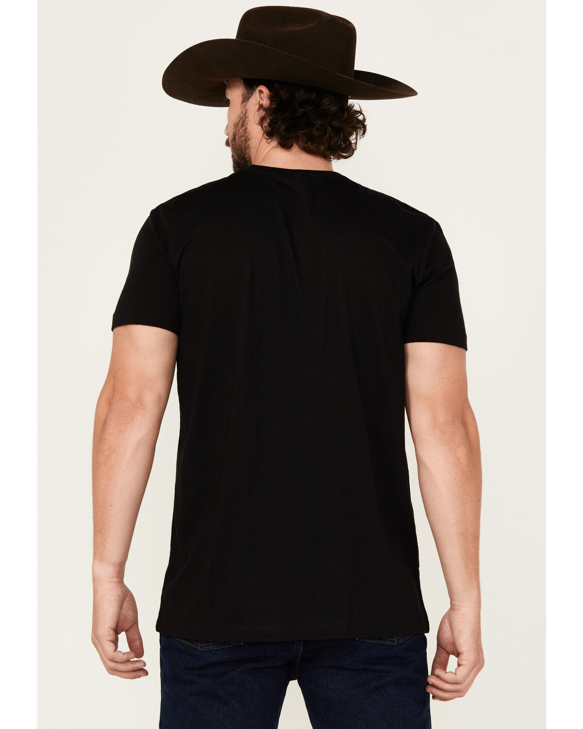 Image #4 - RANK 45® Men's Texas Trails Logo Short Sleeve Graphic T-Shirt, Black, hi-res