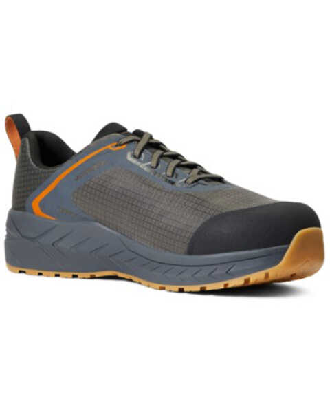 Image #1 - Ariat Men's Outpace Work Shoes - Composite Toe, Grey, hi-res