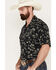 Image #2 - Wrangler Men's Coconut Cowboy Western Snap Shirt, Black, hi-res