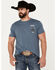 Image #1 - Howitzer Men's People Slither Short Sleeve Graphic T-Shirt, Navy, hi-res