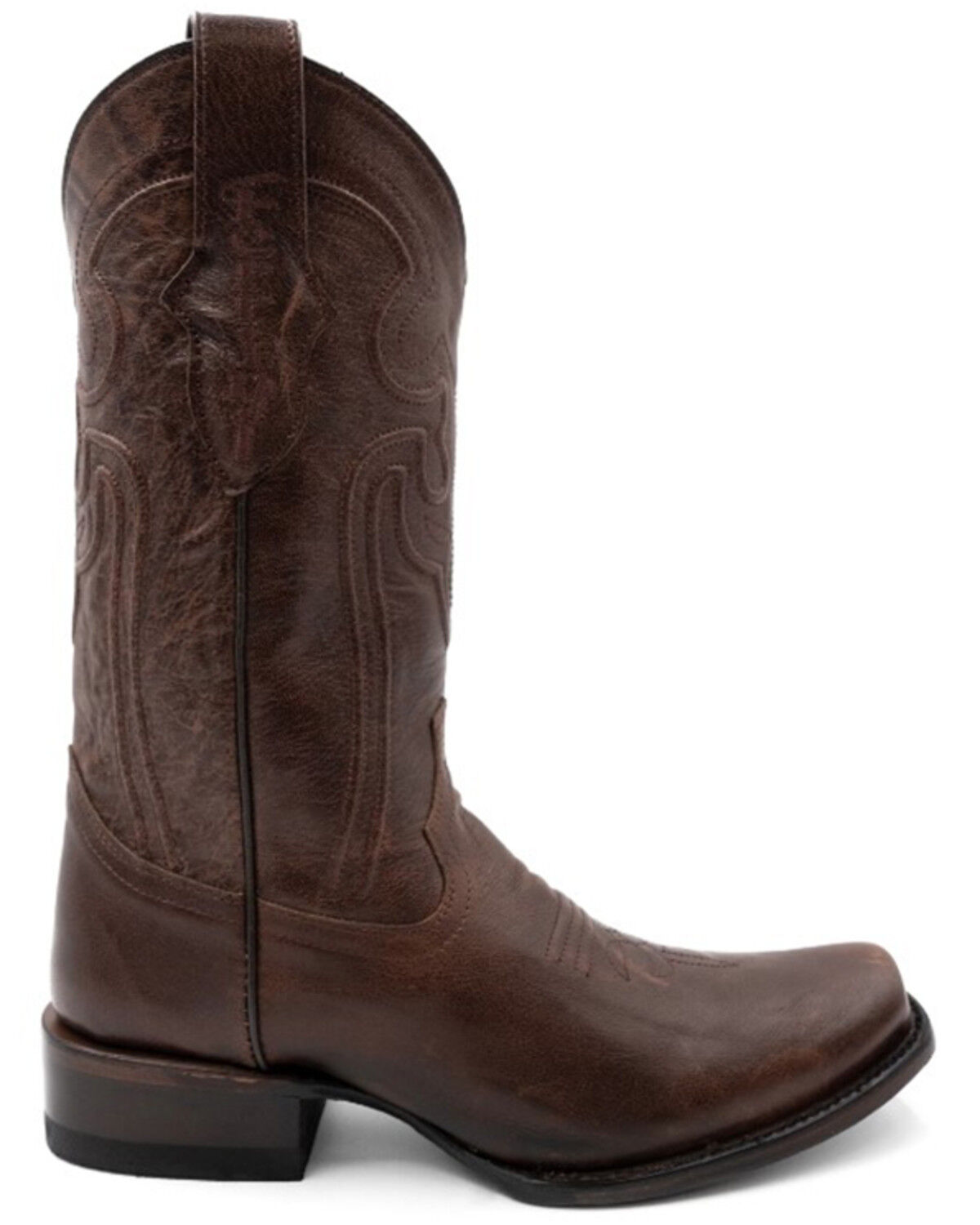 Image #2 - Ferrini Men's Wyatt Western Boots - Square Toe, Chocolate, hi-res