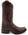 Image #2 - Ferrini Men's Wyatt Western Boots - Square Toe, Chocolate, hi-res