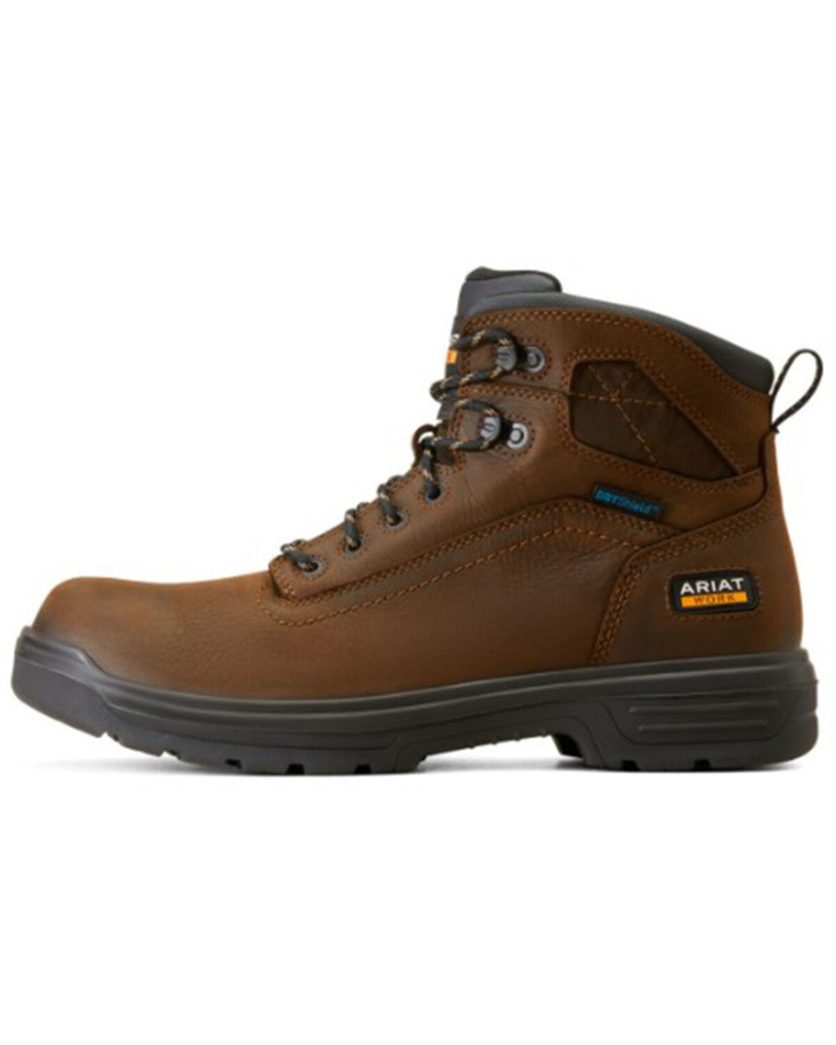 Image #2 - Ariat Men's Turbo 6" Waterproof Work Boots - Round Toe, Brown, hi-res