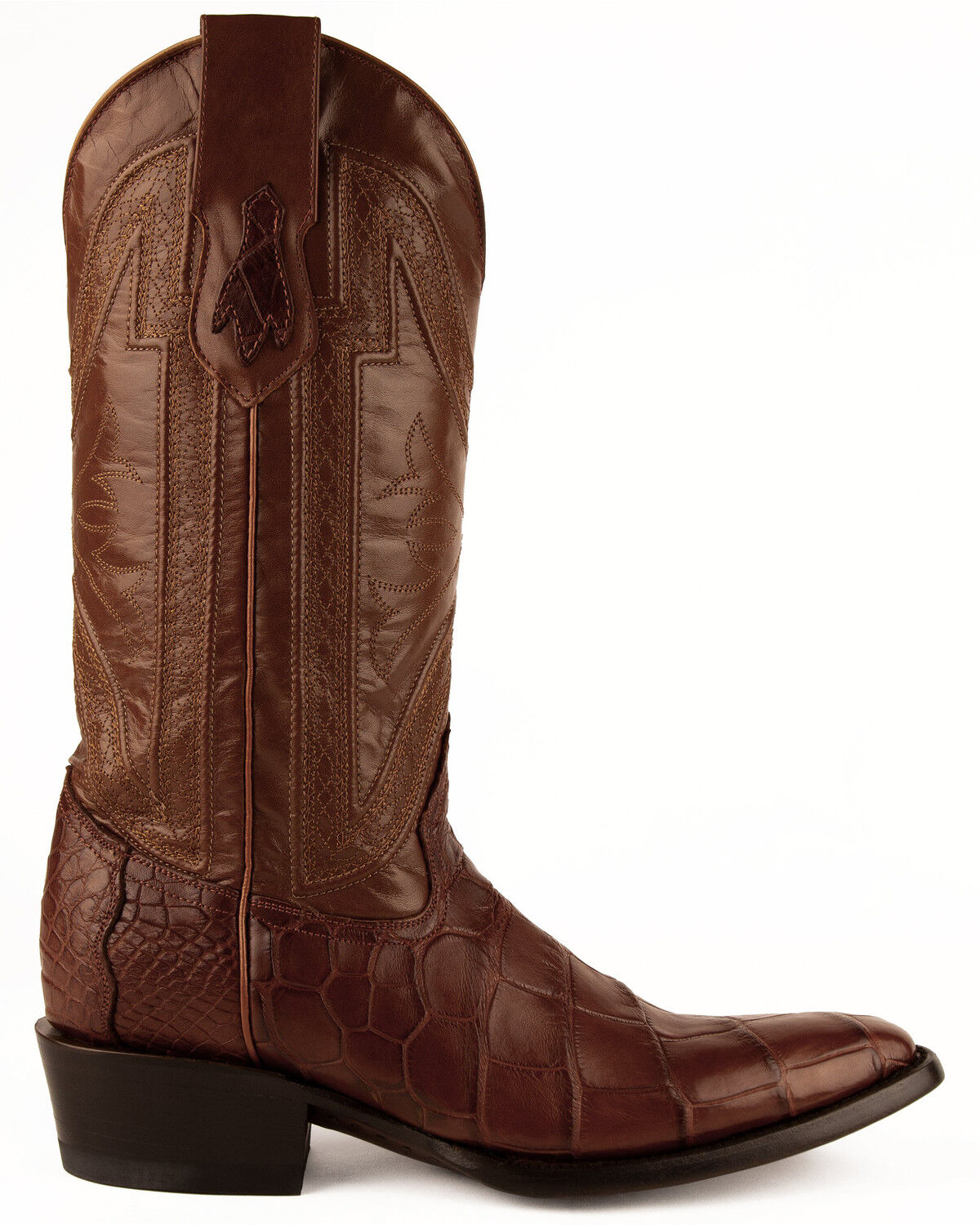 Image #2 - Ferrini Men's Stallion Western Boots - Square Toe, Cognac, hi-res