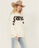 Image #2 - Wrangler Retro Women's Large Logo Hoodie, Cream, hi-res