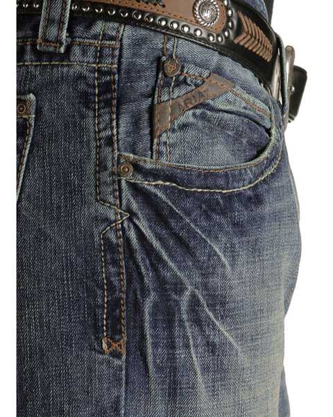 Image #2 - Ariat Denim Jeans - M4 Scoundrel Relaxed Fit - Big & Tall, Med Stone, hi-res