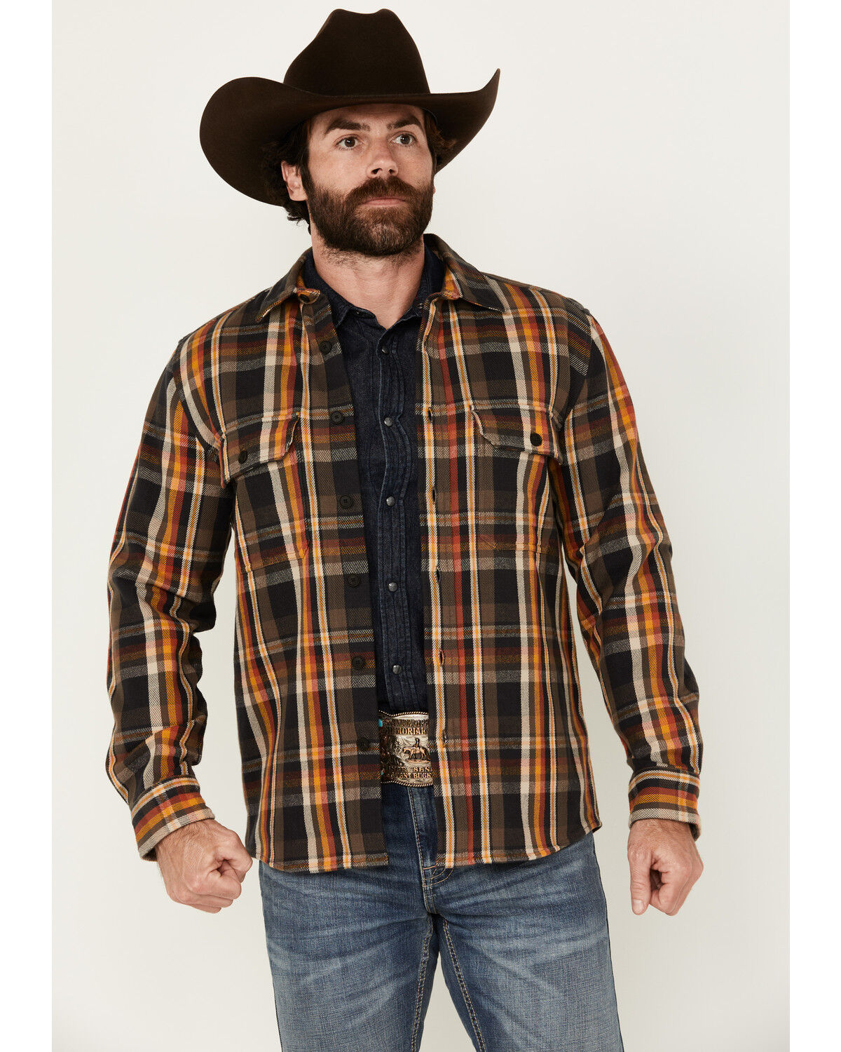 Image #1 - Pendleton Men's Belmont Corduroy Button-Down Shacket, Black, hi-res
