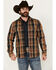 Image #1 - Pendleton Men's Belmont Corduroy Button-Down Shacket, Black, hi-res