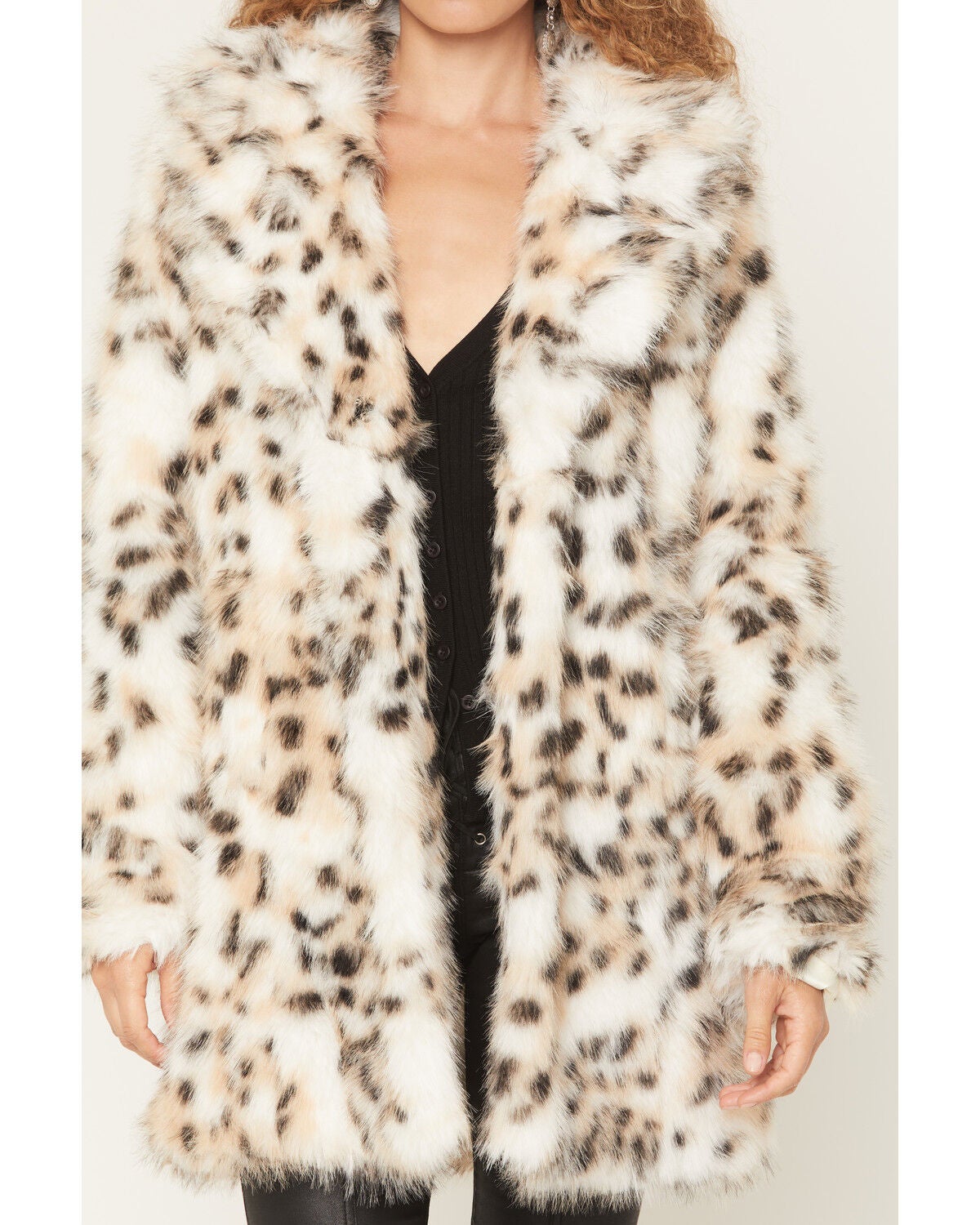 Shyanne Women's Peregrine Long Leopard Print Faux Fur Coat