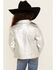 Image #4 - Urban Republic Girls' Metallic Moto Jacket, Silver, hi-res