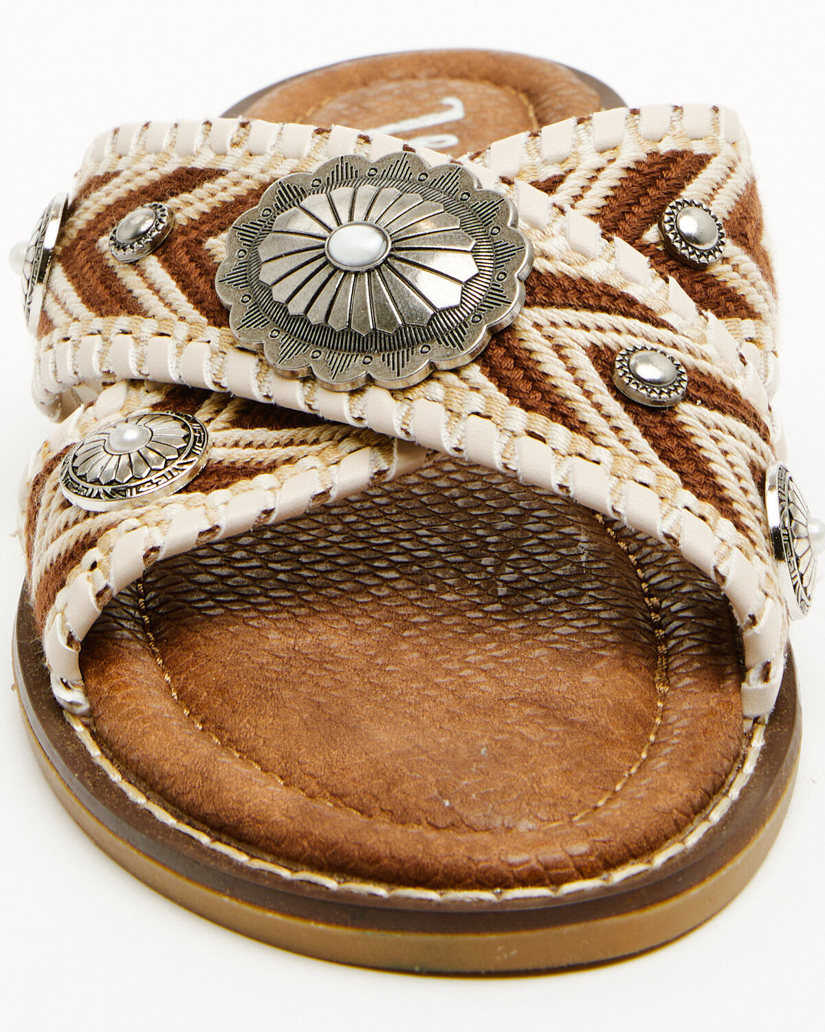 Image #5 - Very G Women's Jungle Concho Sandals, Cream, hi-res