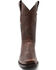 Image #4 - Ferrini Men's Wyatt Western Boots - Square Toe, Chocolate, hi-res