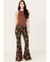 Image #1 - Rock & Roll Denim Women's High Rise Floral Bargain Bell Bottom Jeans, Multi, hi-res
