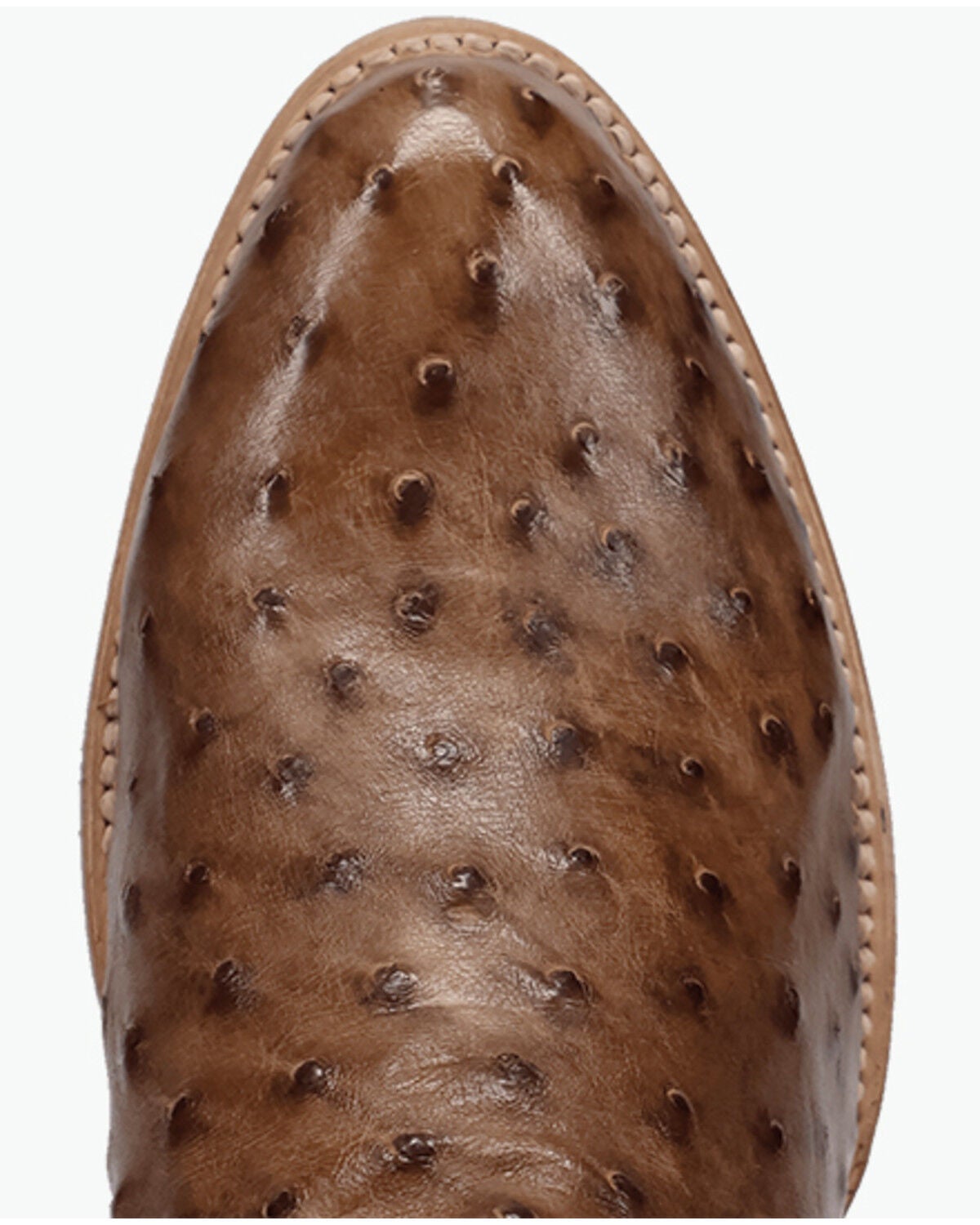 Image #6 - Dan Post Men's Gauge Exotic Ostrich Western Boots - Round Toe, Brown, hi-res