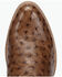 Image #6 - Dan Post Men's Gauge Exotic Ostrich Western Boots - Round Toe, Brown, hi-res