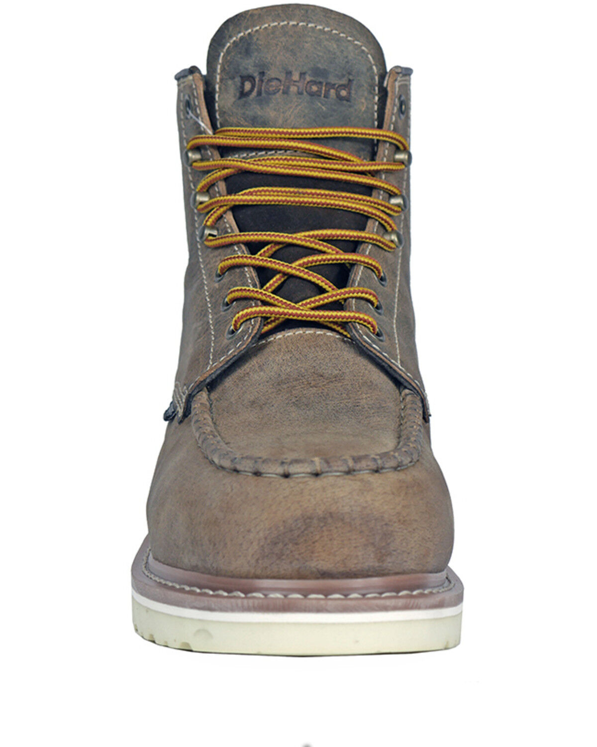 Image #4 - DieHard Men's Monte Distressed Moc Work Boots - Soft Toe, Brown, hi-res