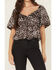 Image #3 - Originality Women's Leopard Print Short Sleeve Top, Multi, hi-res