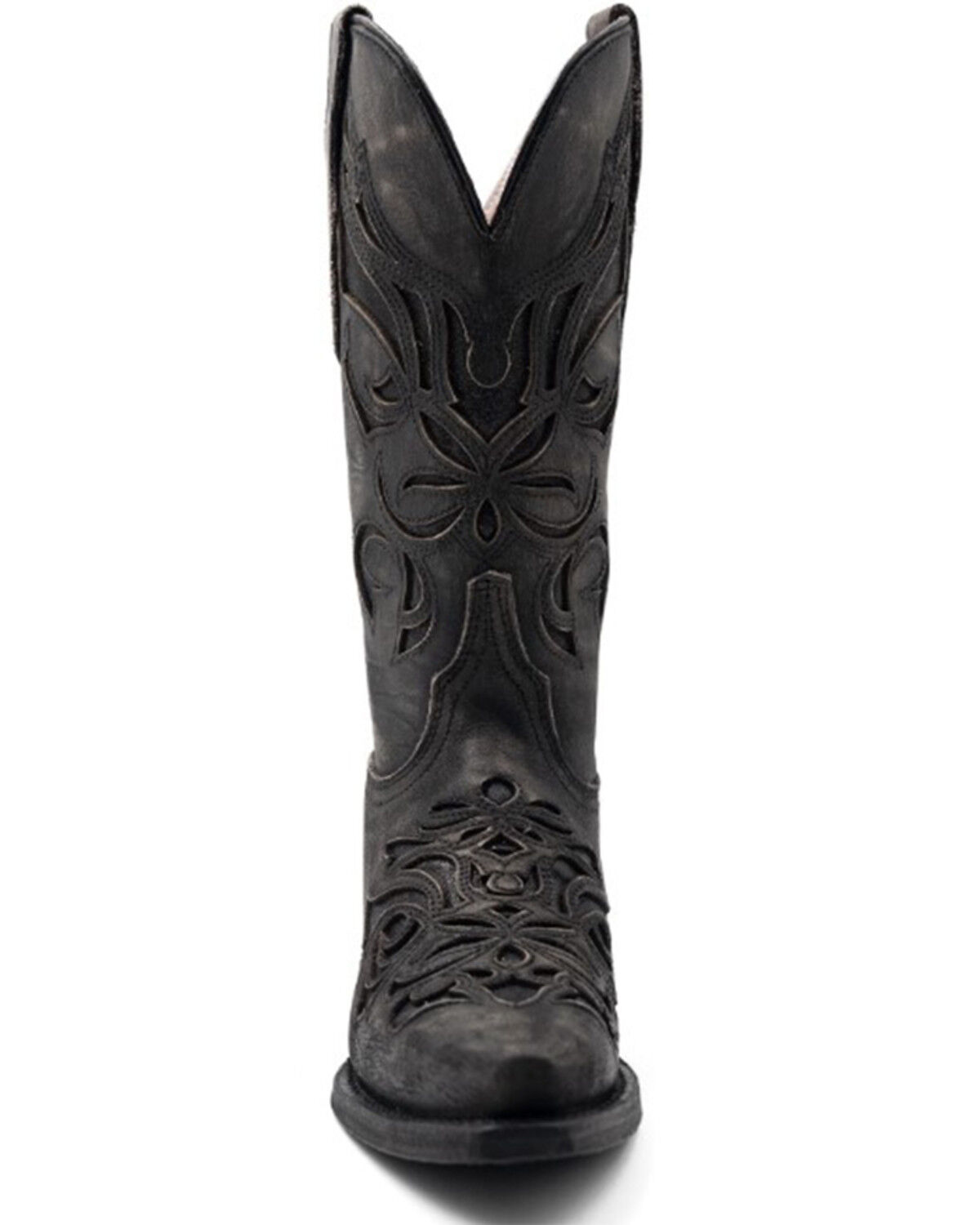 Image #4 - Ferrini Women's Sasha Western Boots - Snip Toe, Charcoal, hi-res