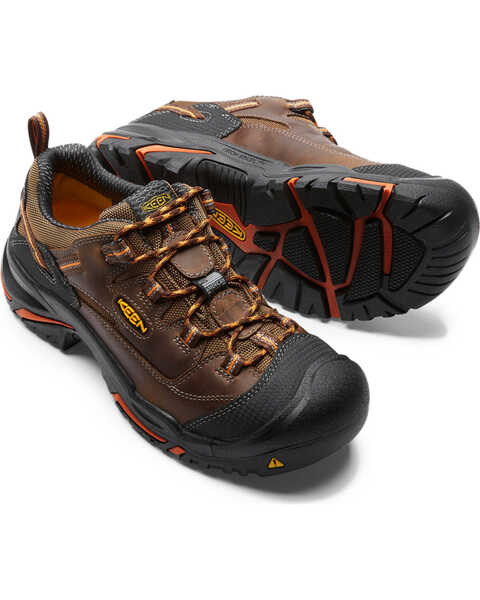Image #2 - Keen Men's Braddock Low Shoes - Soft Toe, Brown, hi-res