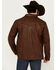 Image #4 - Cody James Men's Helena Flannel Lined Button-Down Leather Jacket, Cognac, hi-res