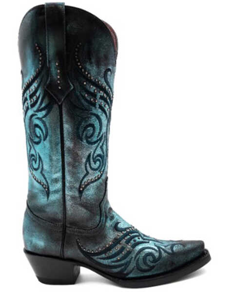 Image #2 - Ferrini Women's Masquerade Western Boots - Snip Toe , Multi, hi-res