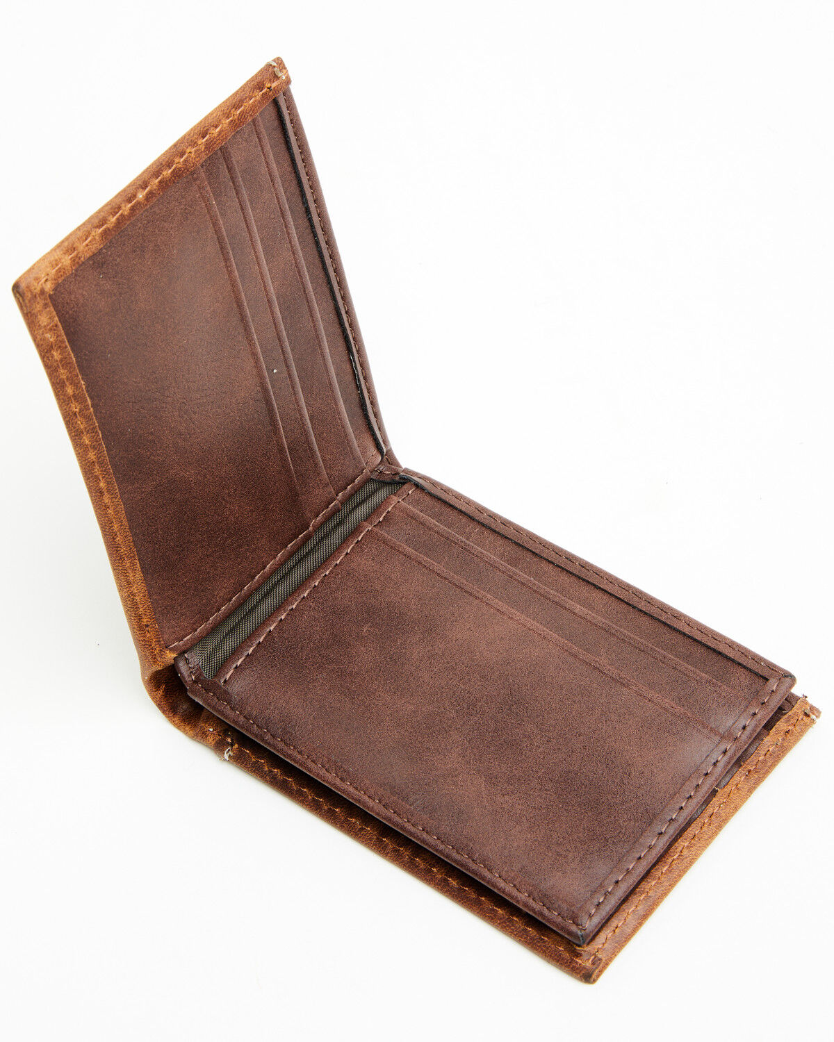 Image #3 - Cody James Men's Tooled Bifold Leather Wallet, Brown, hi-res