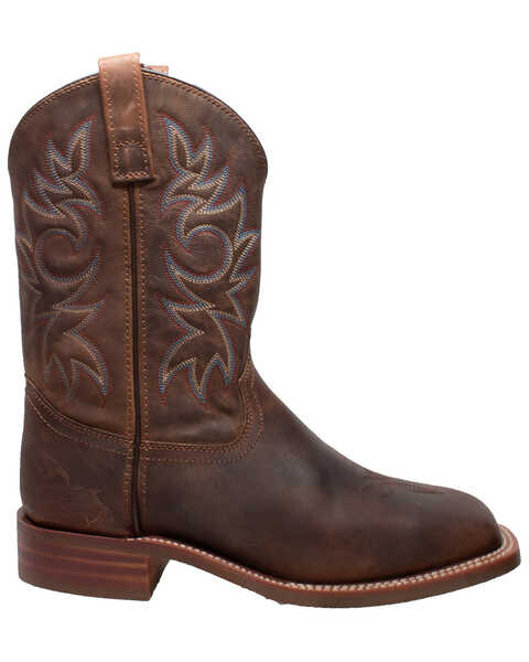Ad Tec Men's Oiled Western Boots - Square Toe, Brown, hi-res