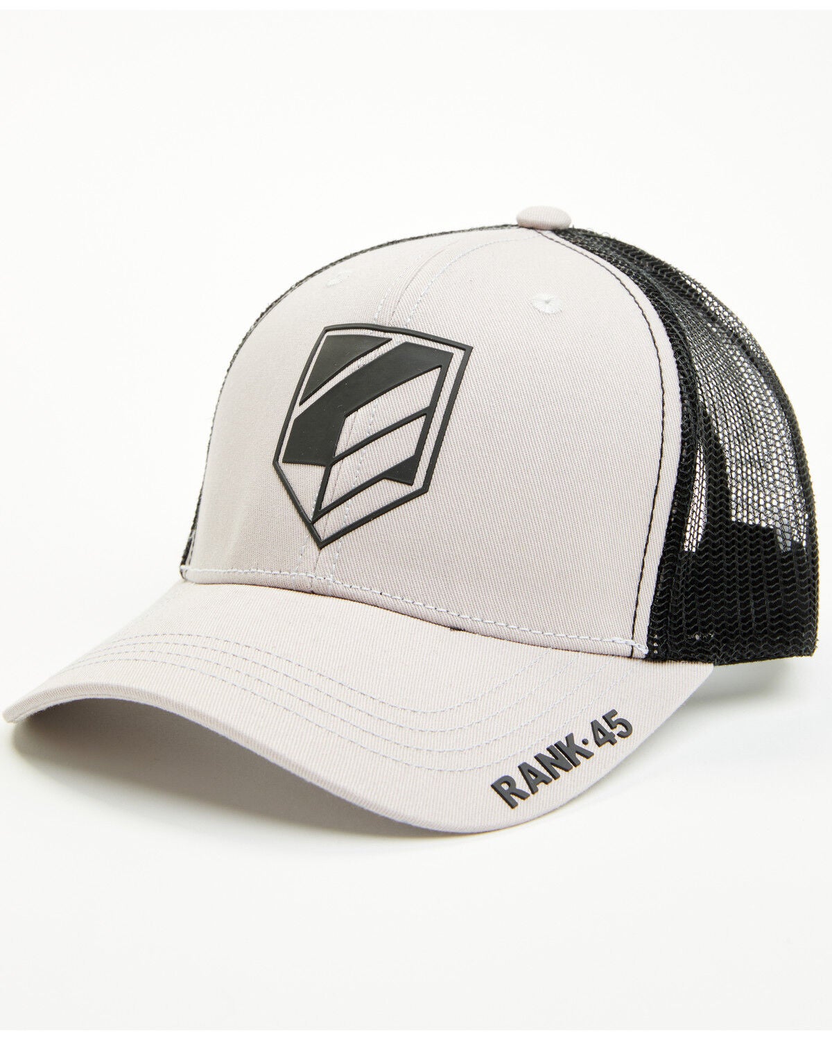 Image #1 - RANK 45&reg; Men's Logo Ball Cap, Grey, hi-res