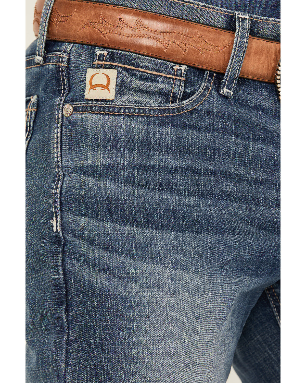 Image #2 - Cinch Men's Jesse Medium Stonewash Slim Straight Performance Stretch Jeans, Medium Wash, hi-res