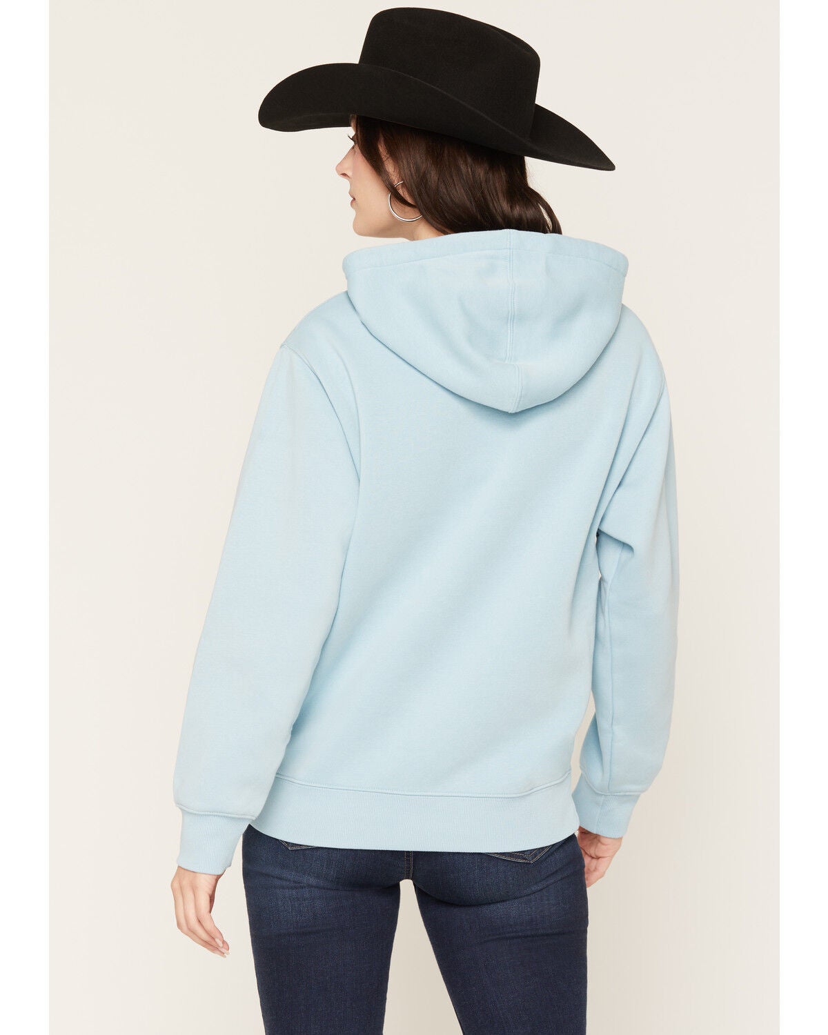 Image #4 - Wrangler Women's Logo Hoodie, Blue, hi-res