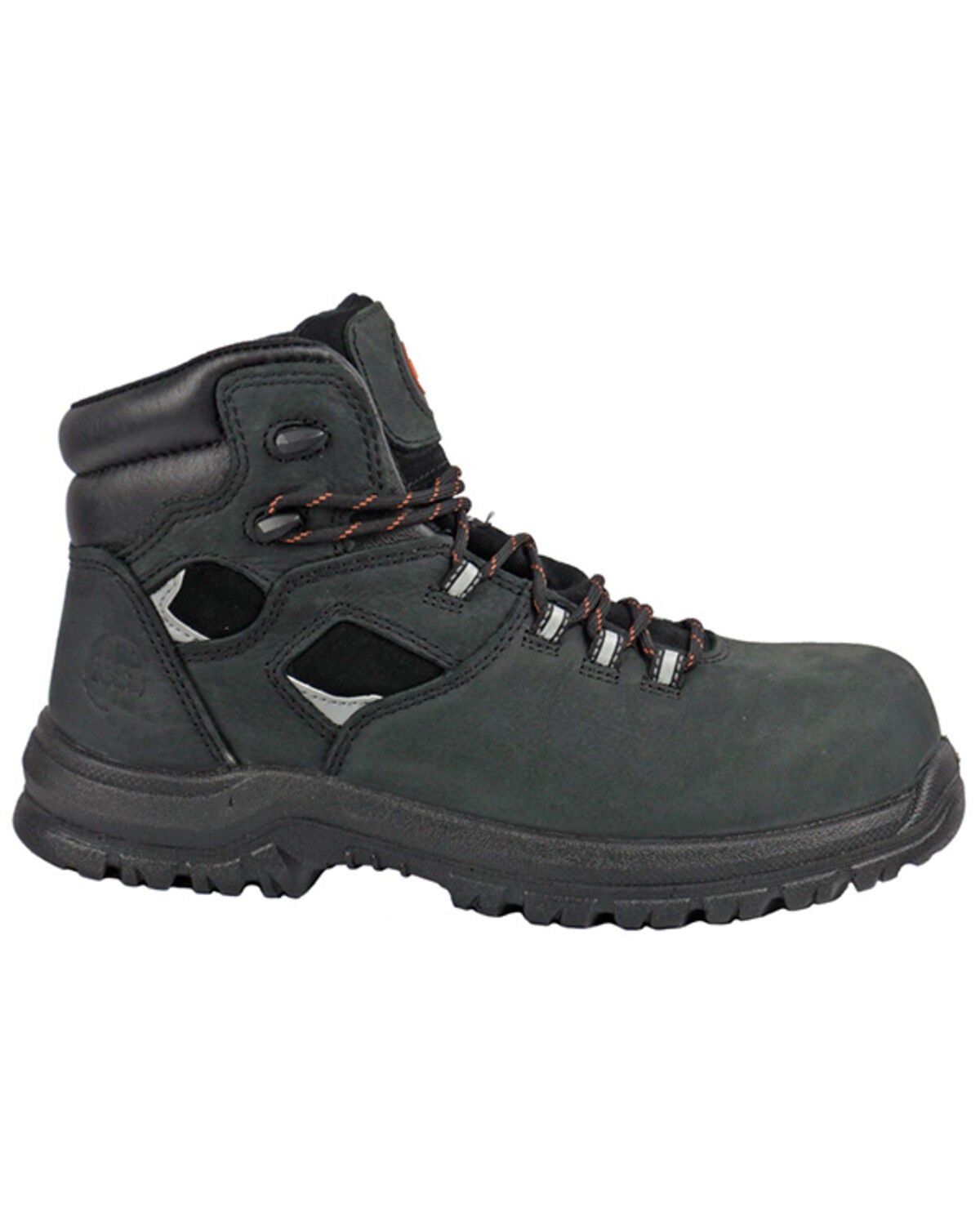 Image #2 - Hoss Men's Lorne 6" Lace-Up Work Boots - Composite Toe, Black, hi-res