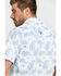 Cowboy Hardware Men's Double Paisley Print Short Sleeve Western Shirt, Cream, hi-res