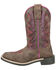 Image #3 - Smoky Mountain Little Girls' Willow Western Boots - Broad Square Toe, Brown, hi-res