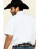 Cody James Core Men's Crossroads Geo Print Short Sleeve Western Shirt , White, hi-res