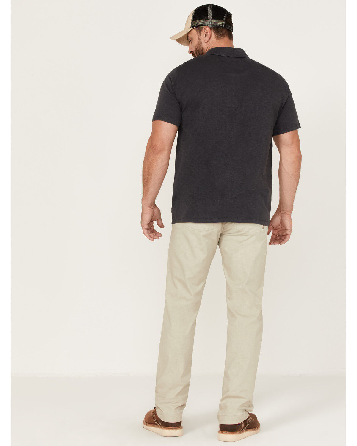 Image #3 - Brothers and Sons Men's Weathered Ripstop Stretch Slim Straight Pants, Stone, hi-res