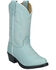 Image #1 - Smoky Mountain Little Girls' Denver Western Boots - Round Toe, Light Blue, hi-res