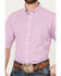 Image #3 - Resistol Men's Davie Checkered Print Short Sleeve Button Down Western Shirt, Light Purple, hi-res