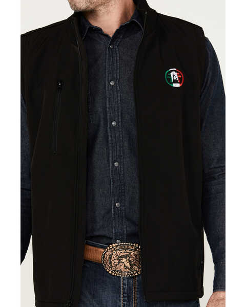 Image #3 - American Fighter Men's Loman Mexico Embroidered Zipper Vest , Black, hi-res