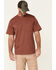 Hawx Men's Solid Red Forge Short Sleeve Work Pocket T-Shirt - Big , Red, hi-res