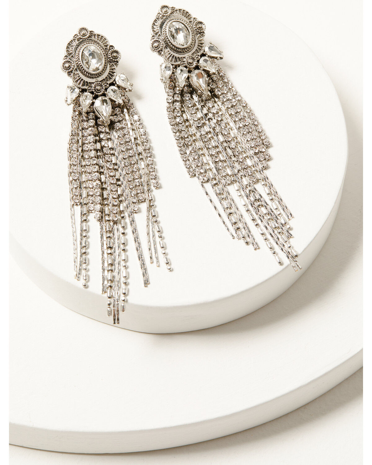 Image #2 - Wonderwest Women's Candice Chandelier Earrings, Silver, hi-res