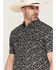 Image #2 - Moonshine Spirit&reg; Men's Midnight Bloom Floral Print Short Sleeve Snap Western Shirt, Black, hi-res